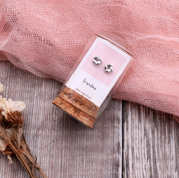 Attic Creations Grandma Knot Earrings Silver