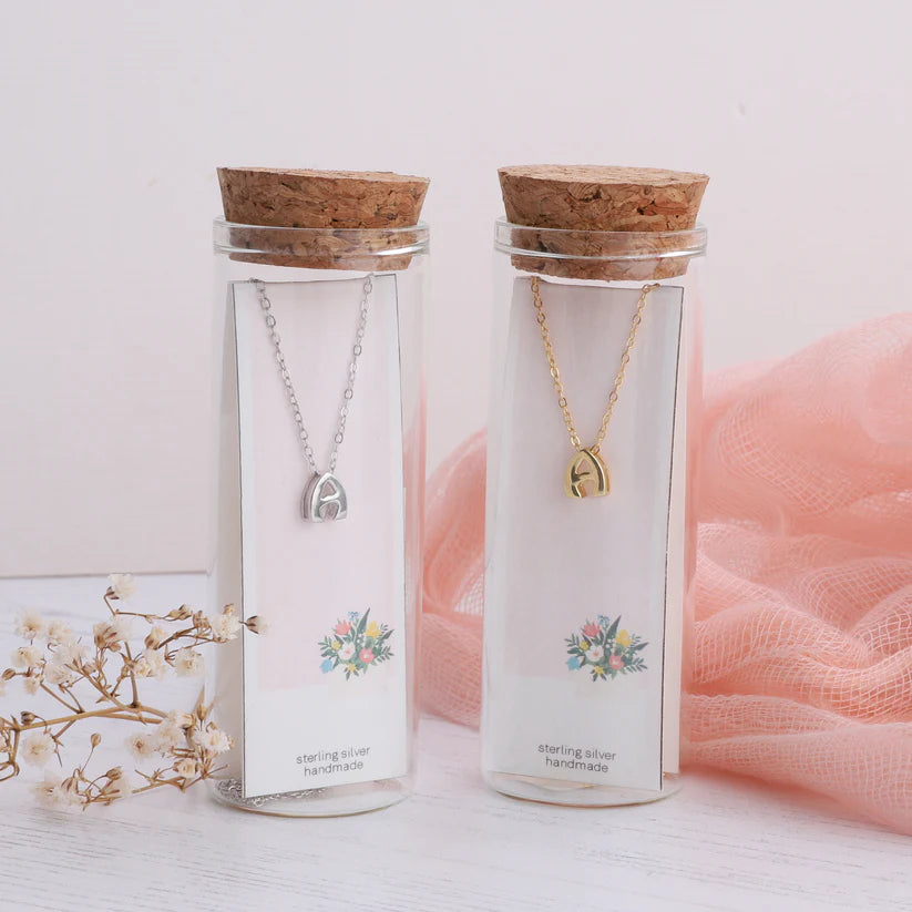 Attic Creations Silver Initial Necklace