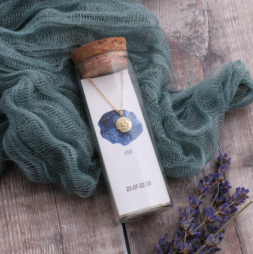 Attic Creations Star Sign Constellation Necklace Gold