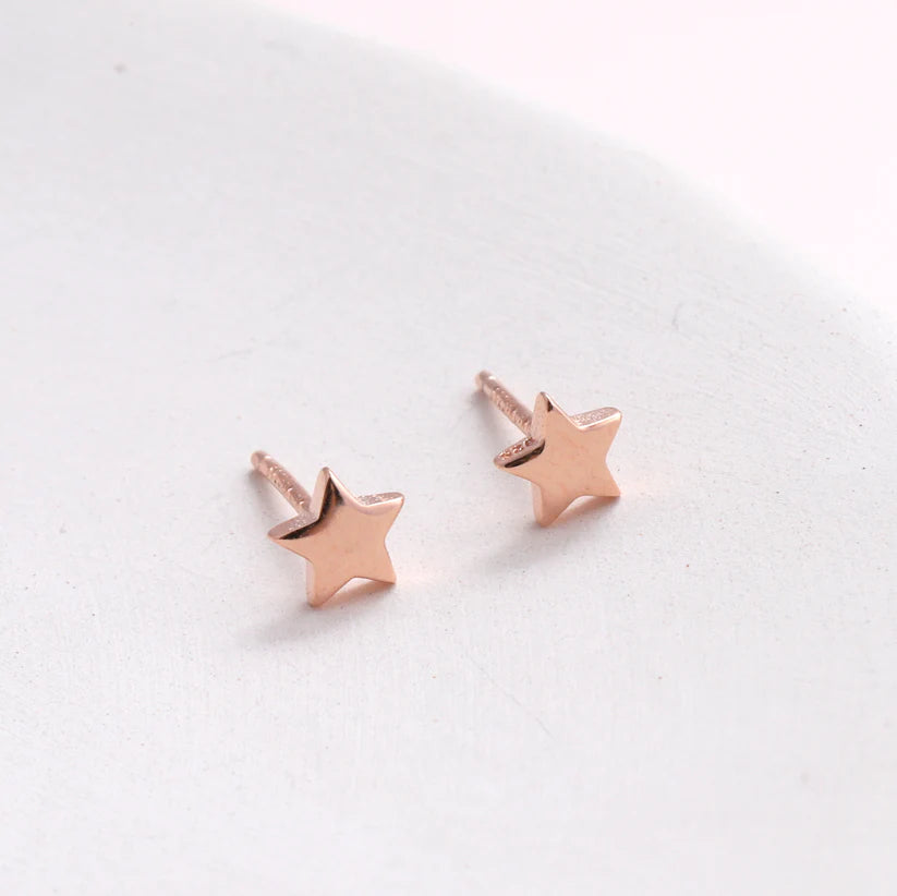 Attic Creations You are A Star Earrings Rose Gold