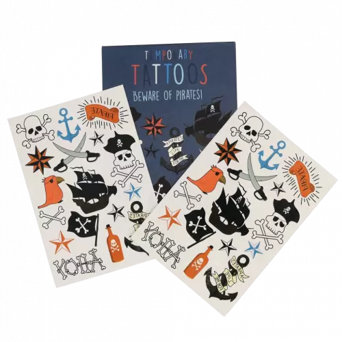 Temporary Tattoos Beware Of The Pirates