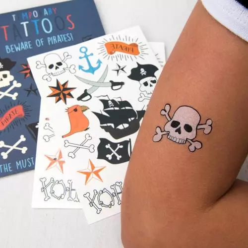 Temporary Tattoos Beware Of The Pirates
