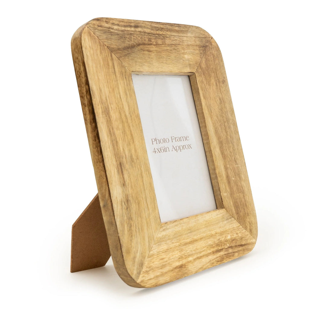 Photo Frame Mango Wood With Round Edge 4X6"