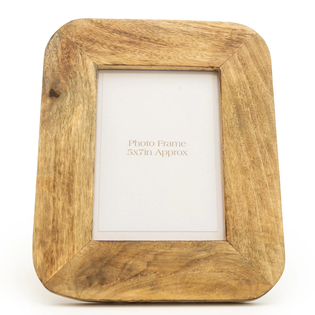 Photo Frame Mango Wood With Round Edge 5X7"