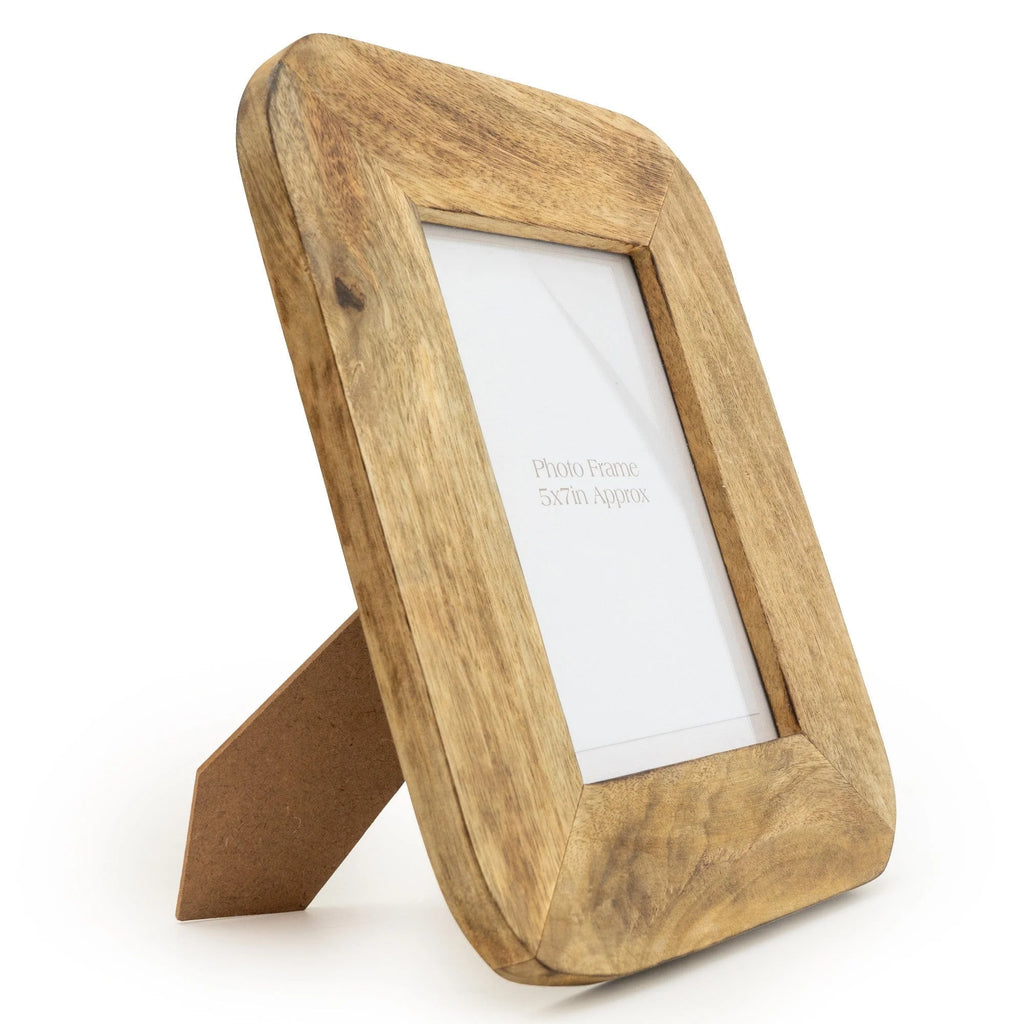Photo Frame Mango Wood With Round Edge 5X7"