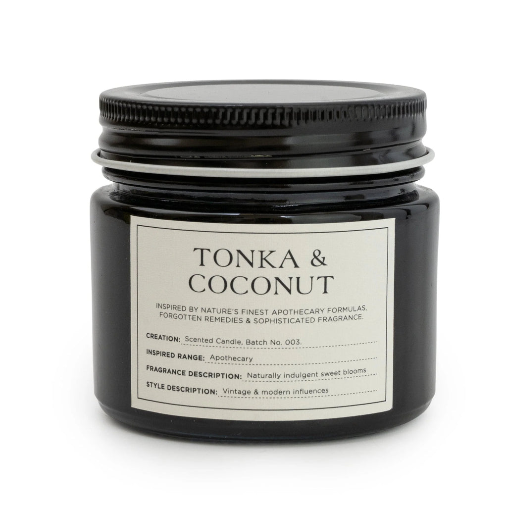 Candle Jar Metal Lid Tonka and Coconut