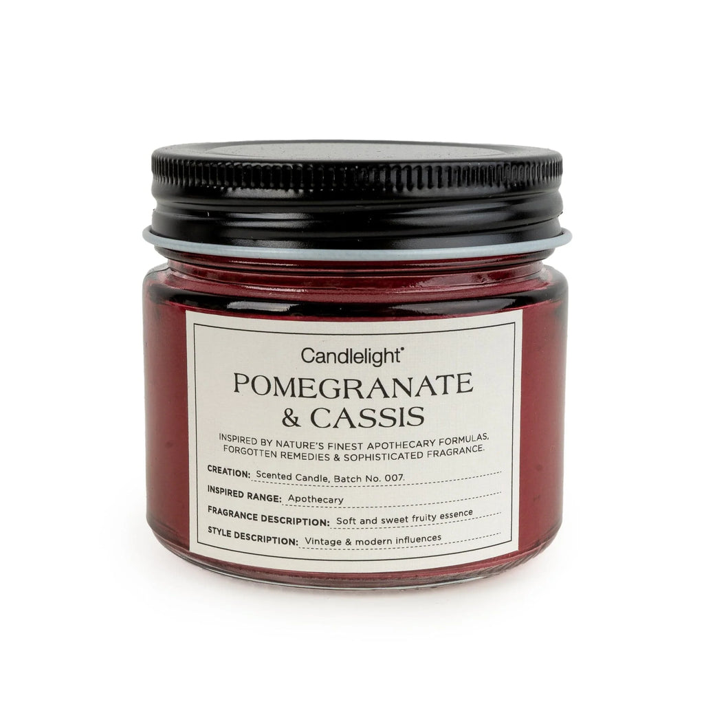 Candle Jar Metal Lid Pomegrante and Cassis