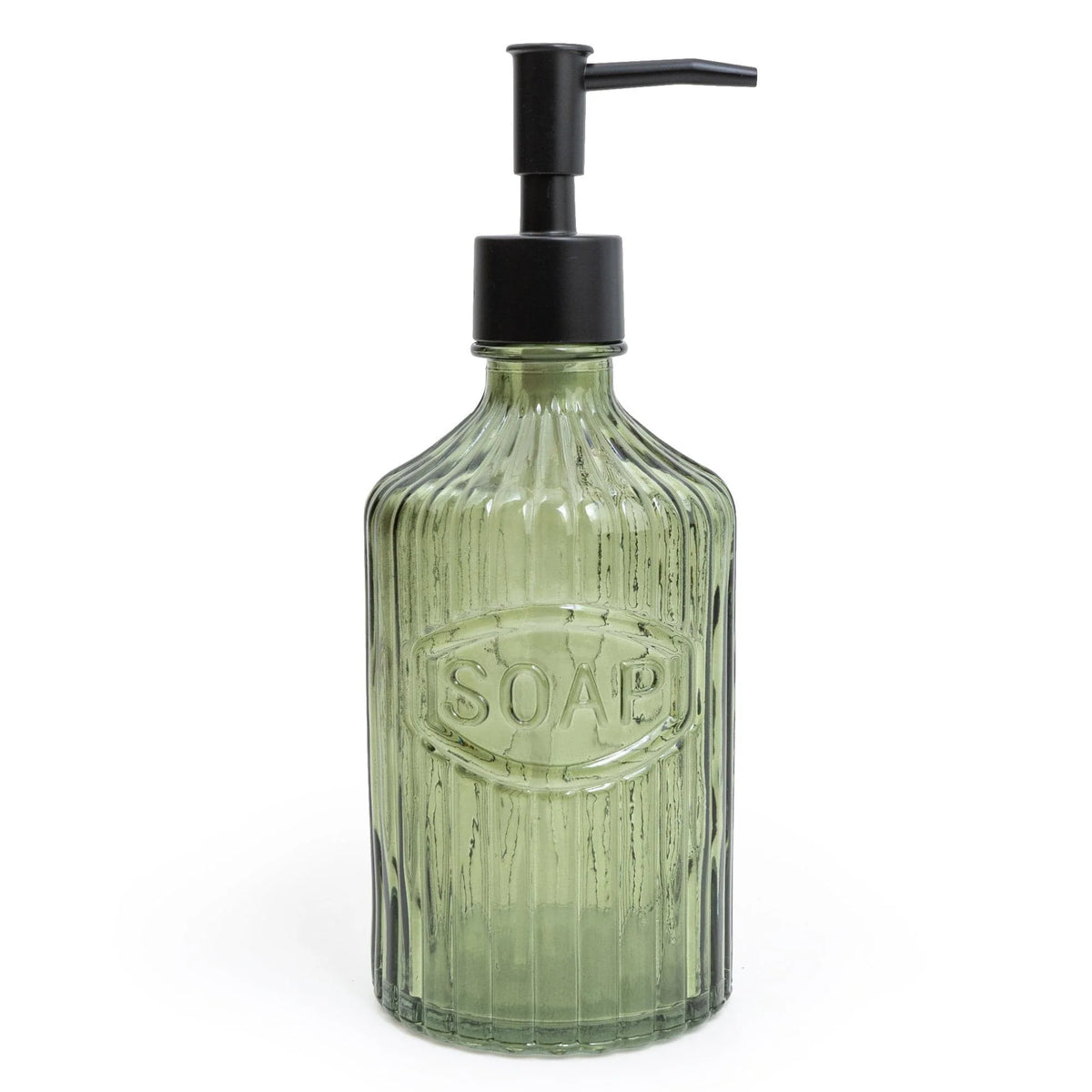 Glass Soap Dispenser Green