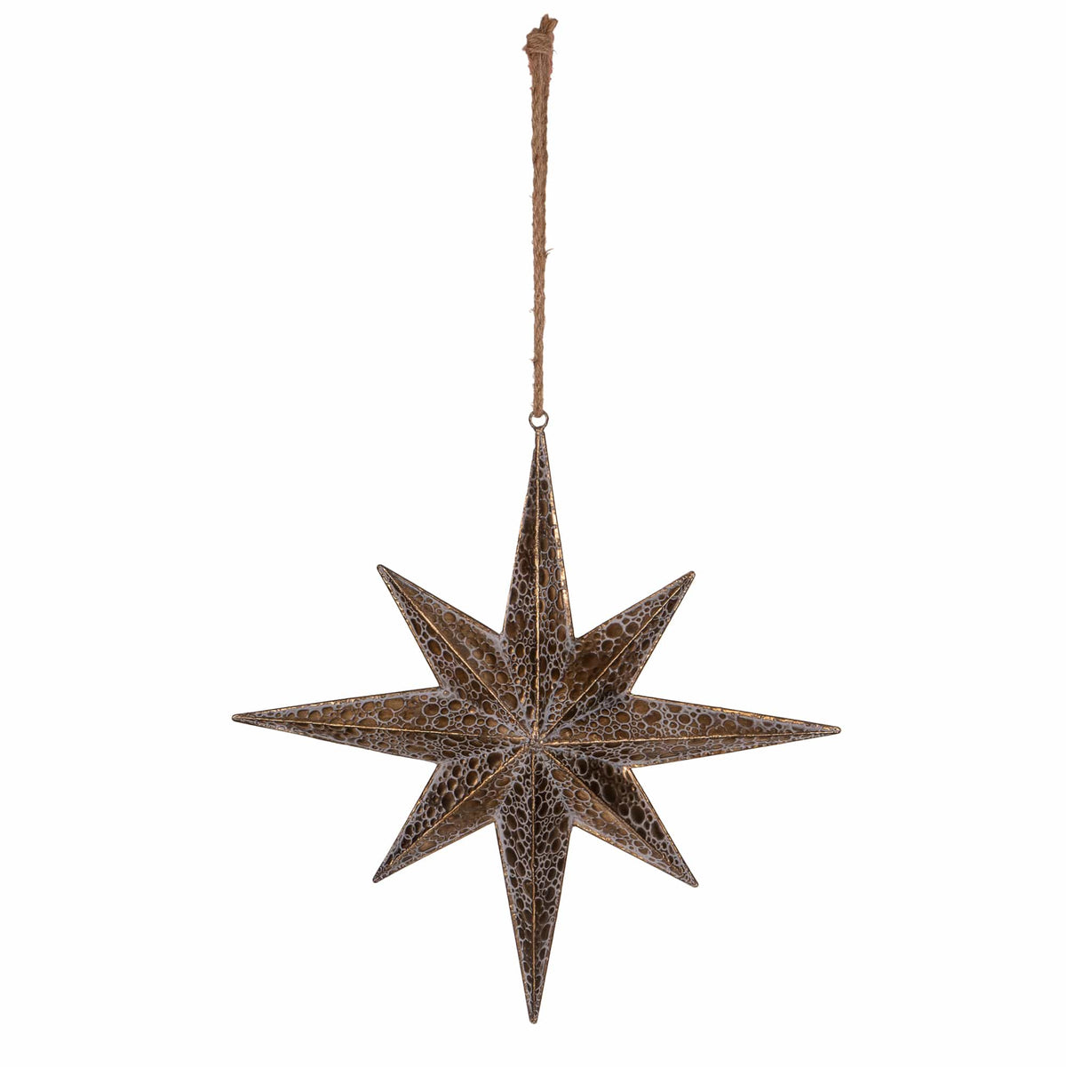 Christmas Hanging North Star Gold Large
