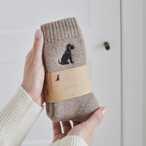 Sweet William Dog Walker Socks Black Cocker Spaniel