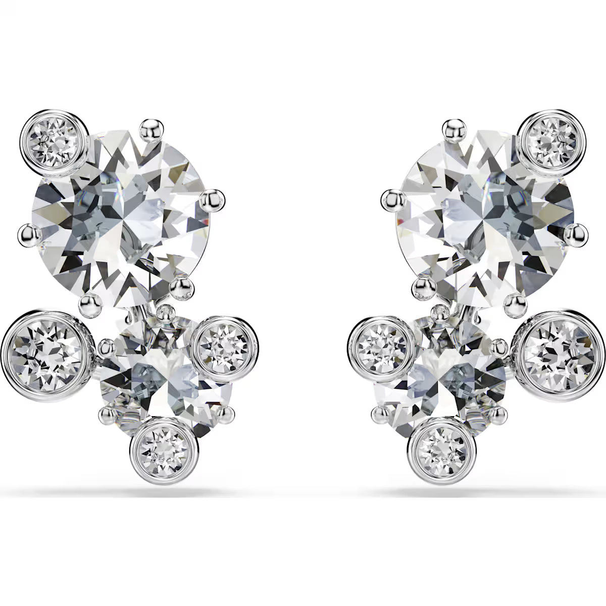 Swarovski Constella Stud Earrings White