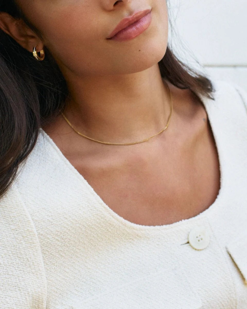 Edblad Curb Chain Mini 45cm Gold Necklace