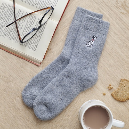 Sweet William Dog Walker Socks Dalmatian
