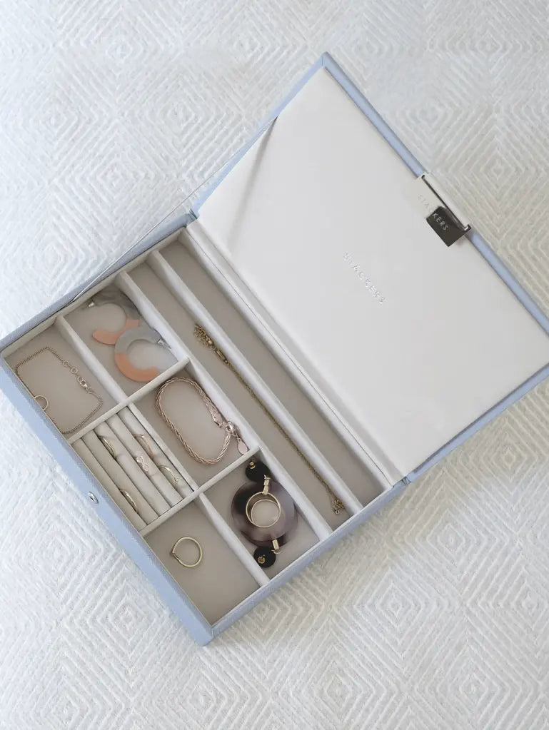 Stackers Dusky Blue Classic Jewellery Box Lid