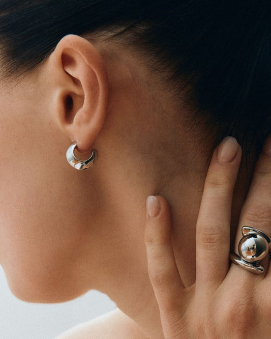 Edblad Bead Creoles S Steel Hoops