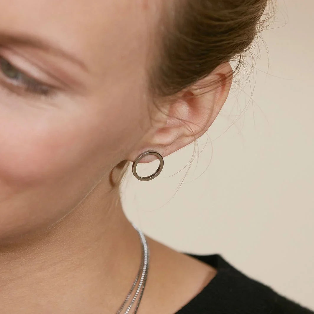 Edblad Circle Earrings Small Steel