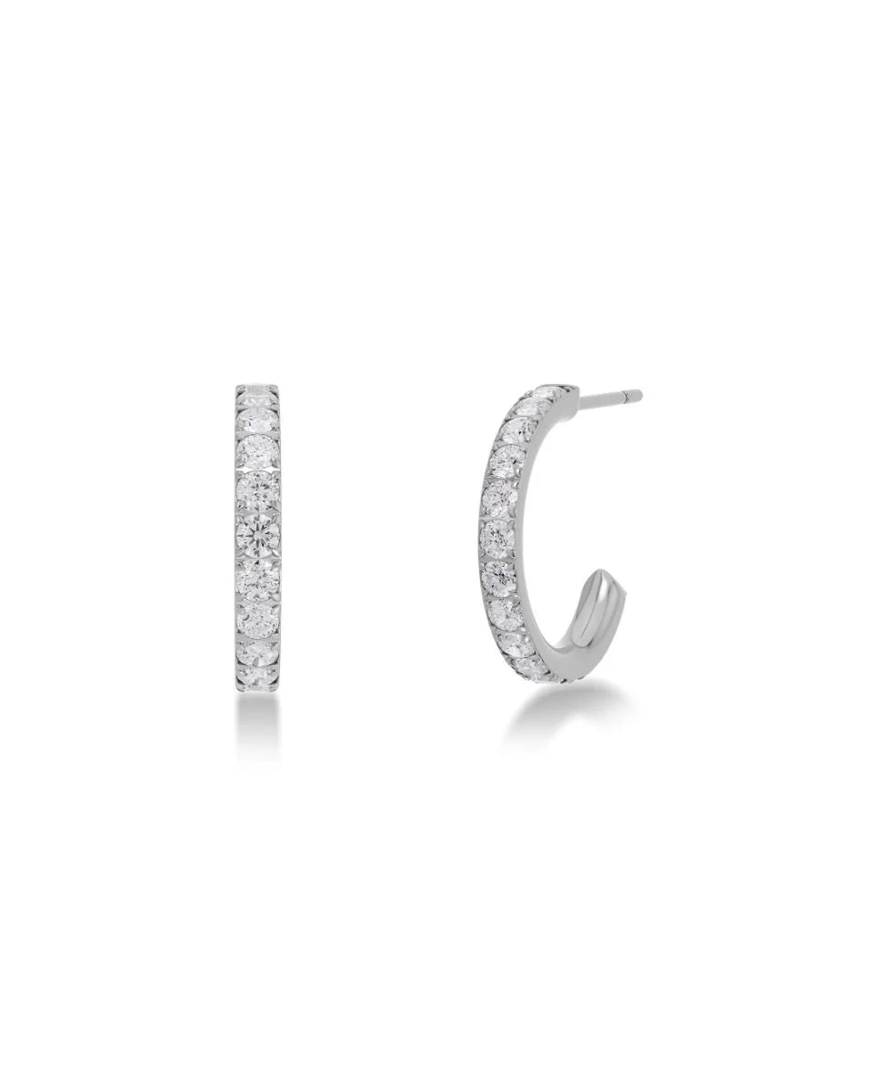 Glow Earrings Steel Hoops