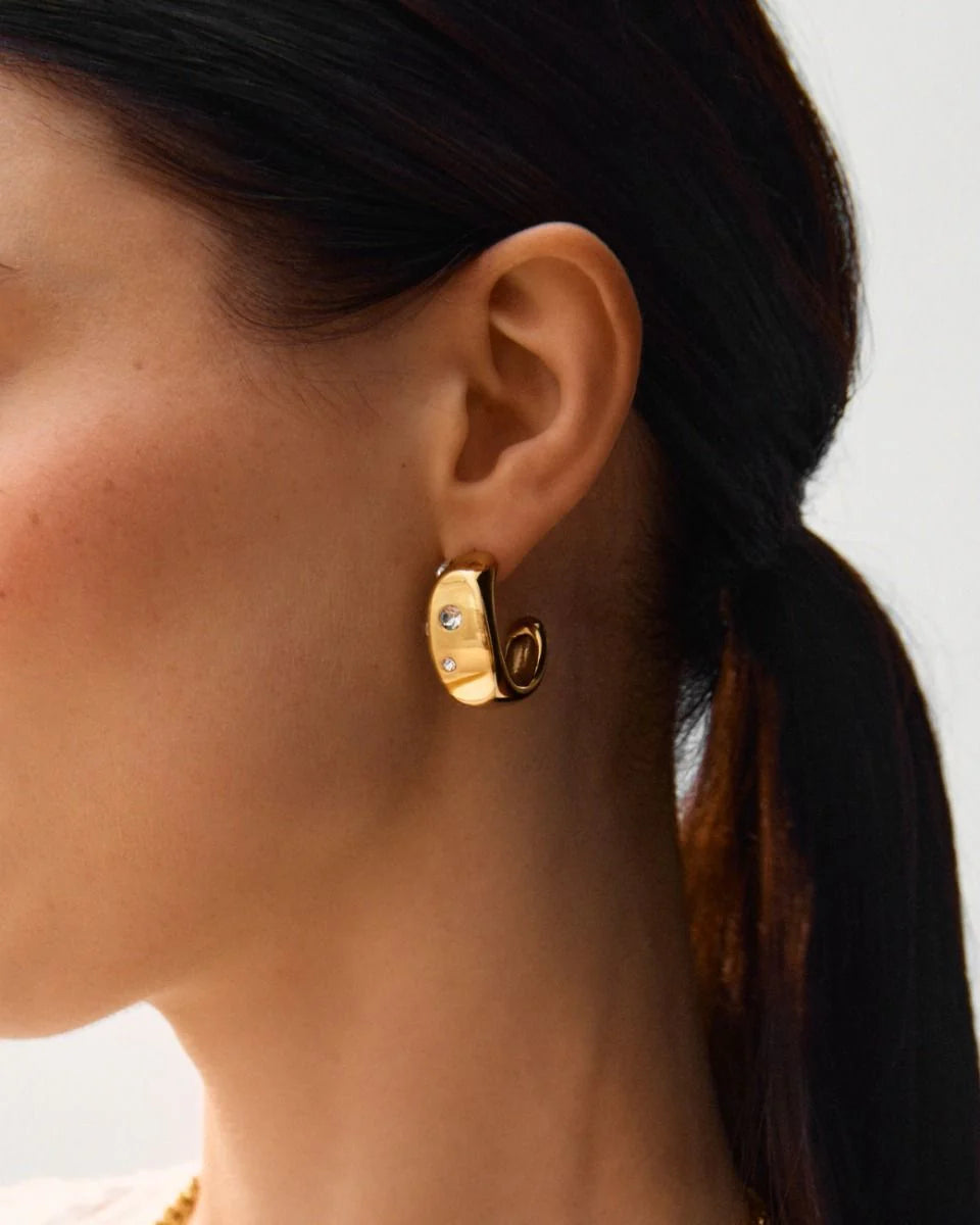 Edblad Selena Hoops L Gold