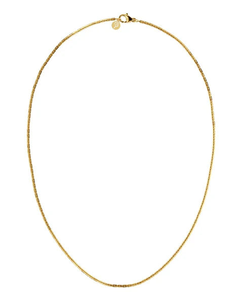 Edblad Square Link Necklace 45 Gold