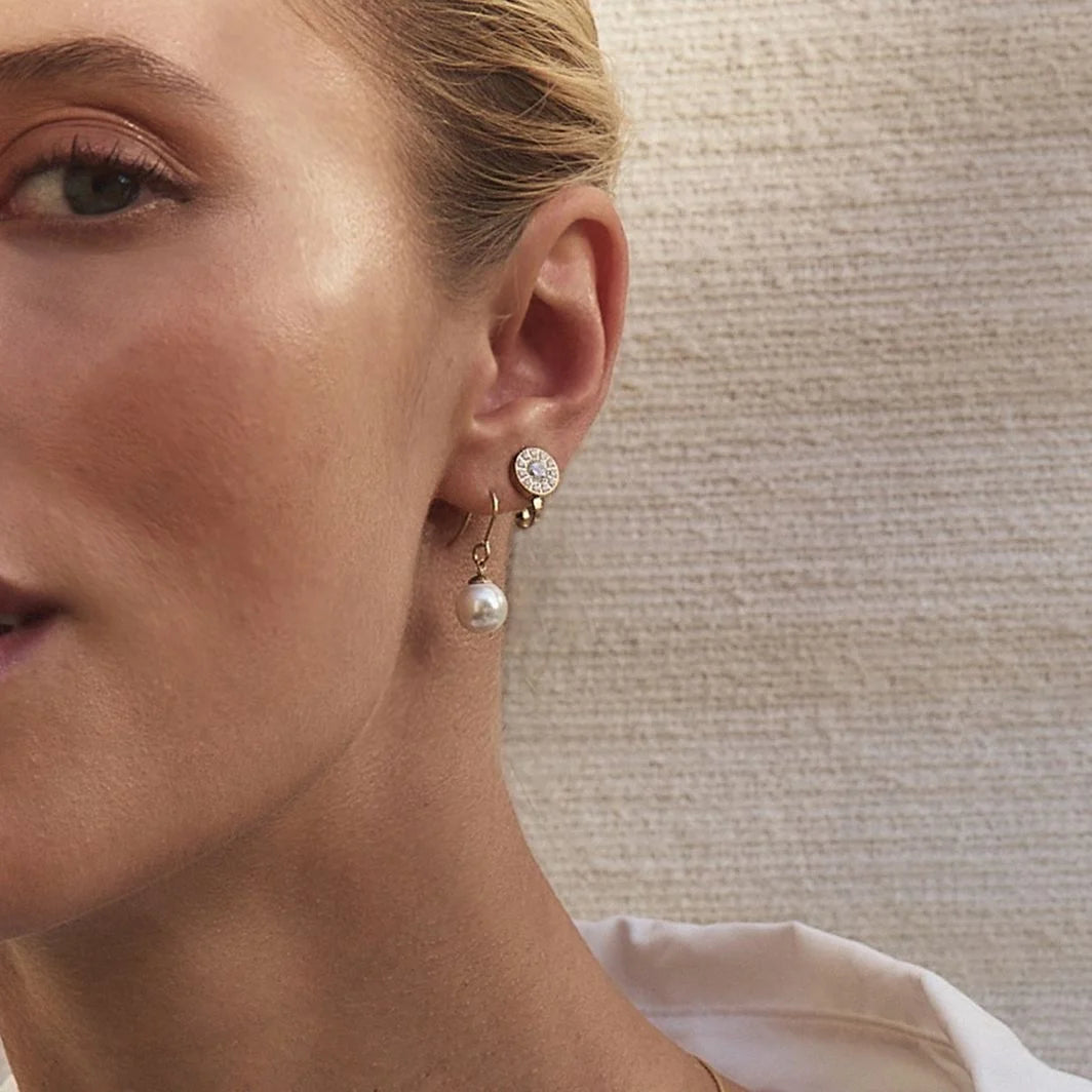 Edblad Thassos Gold Clip On Earrings