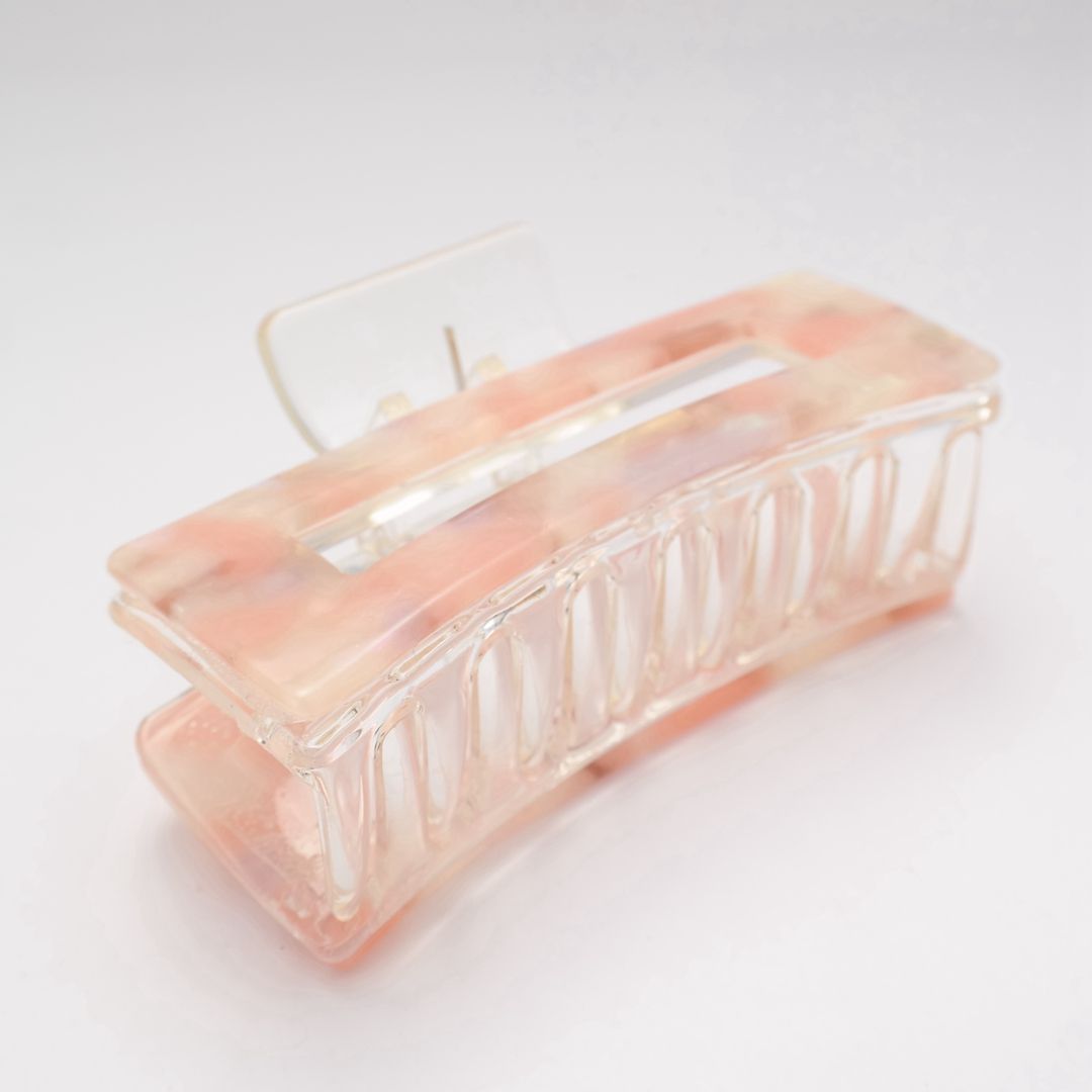 rectangle Hair Claw Clip Pink