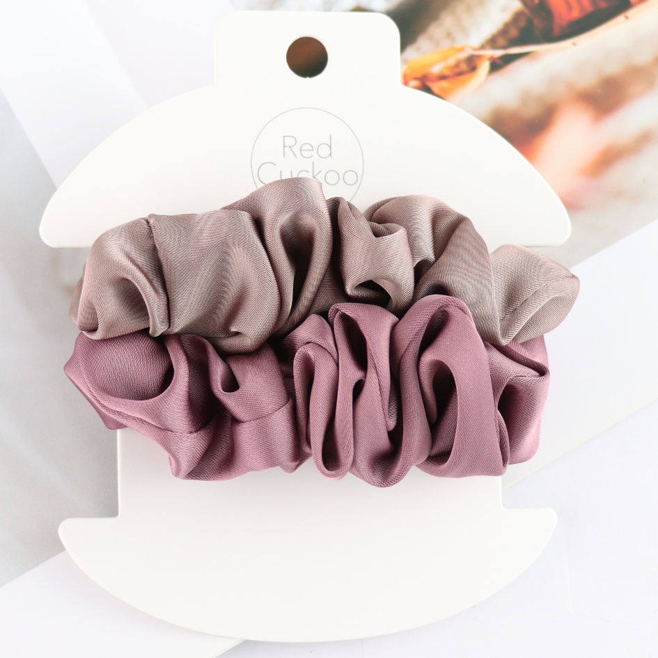 Scrunchies Pack 2 Brown Purple