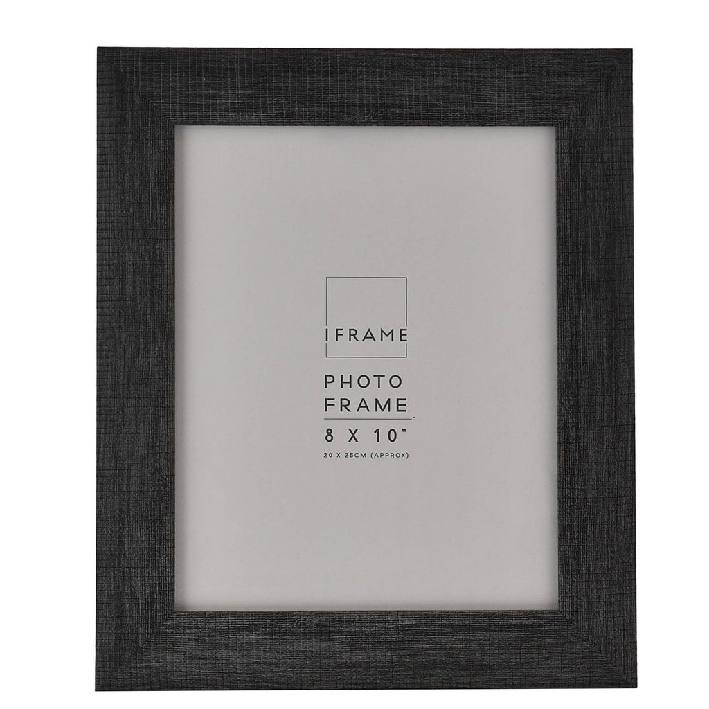 iFrame Deep Etched Effect Profile Charcoal Photo Frame 8" x 10"