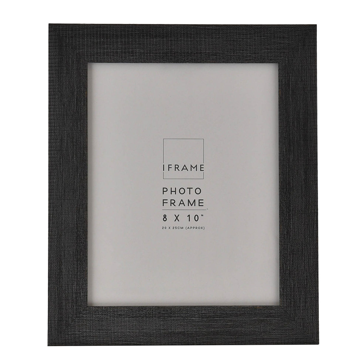 iFrame Deep Etched Effect Profile Charcoal Photo Frame 8" x 10"