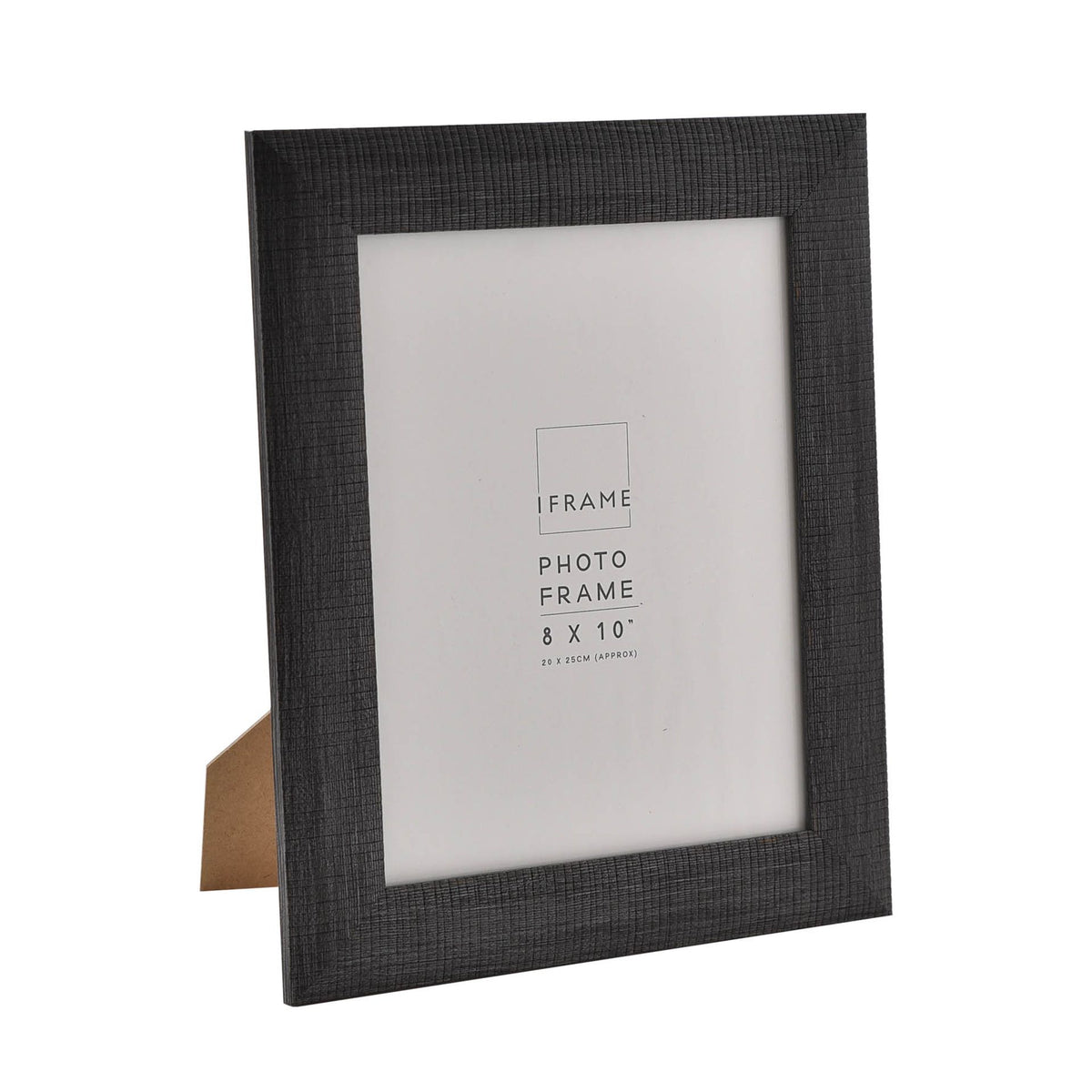 iFrame Deep Etched Effect Profile Charcoal Photo Frame 8" x 10"