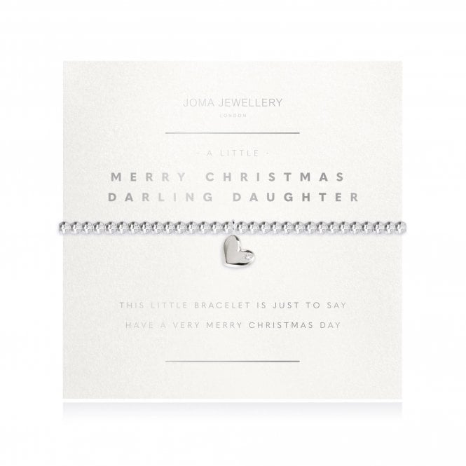 Joma Jewellery A Little Faceted Merry Christmas Darling Daughter Bracelet