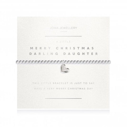 Joma Jewellery A Little Faceted Merry Christmas Darling Daughter Bracelet