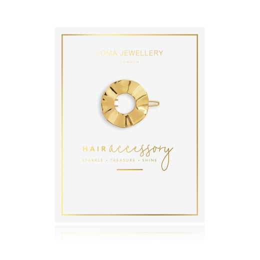 Joma Jewellery Hair Accessories Ribbon Gold Hoop Hair Clip