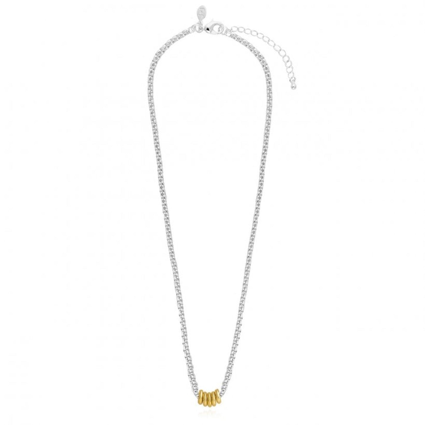 Joma Jewellery Halo Necklace Silver & Gold