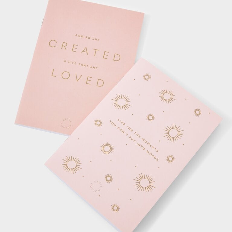 Katie Loxton Duo Pack Notebooks Pink