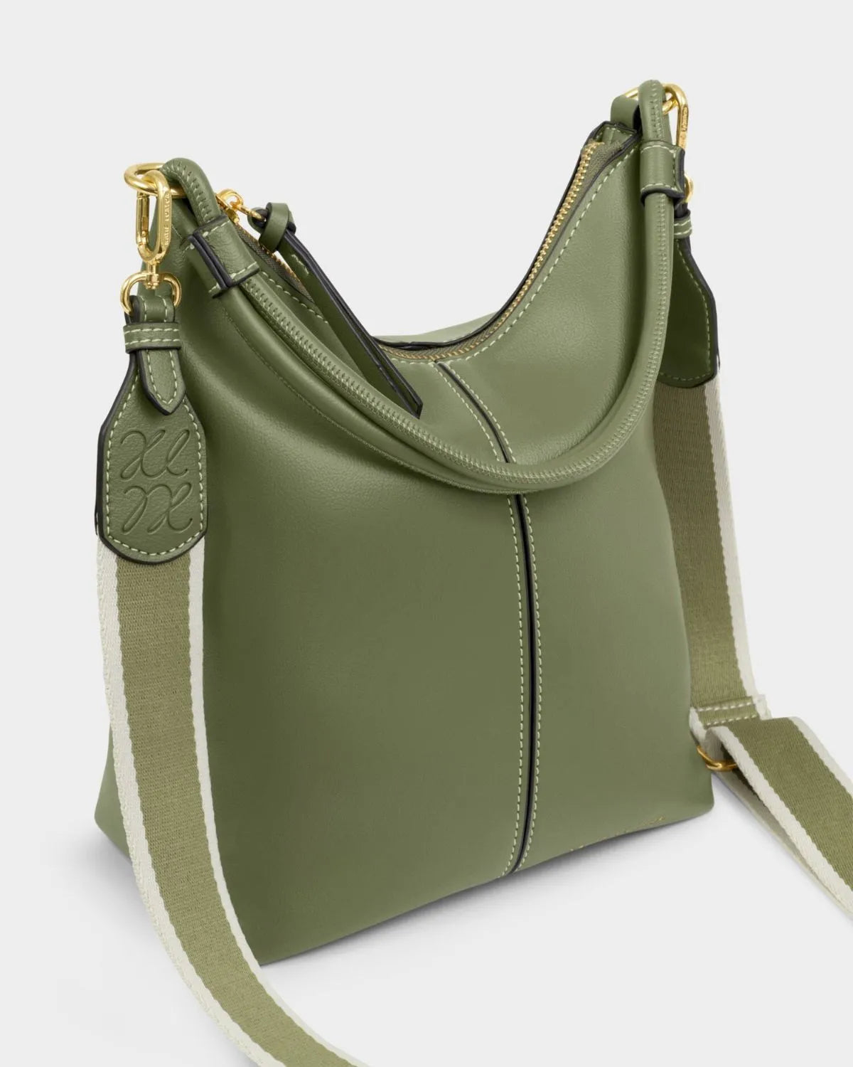 Katie Loxton Hallie Satchel Bag Khaki