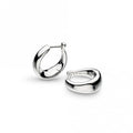 Kit Heath Bevel Cirque RP Small Hinged Huggie Hoop Earrings