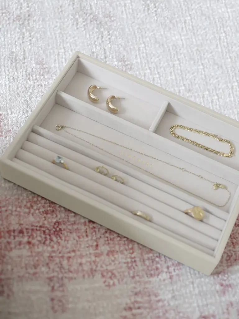 Stackers Oatmeal Classic Ring And Bracelet Layer