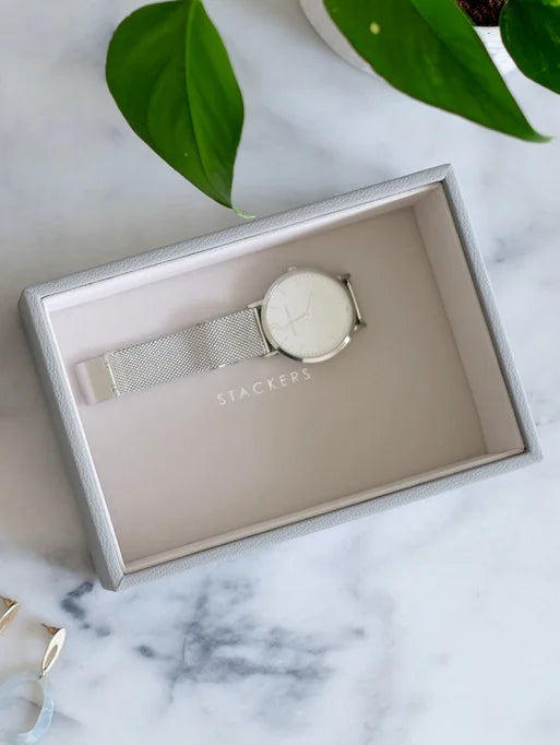 Stackers Pebble Grey Mini Watch And Accessories Layer