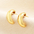 Lisa Angel Sterling Silver Half Moon Drop Earrings Gold