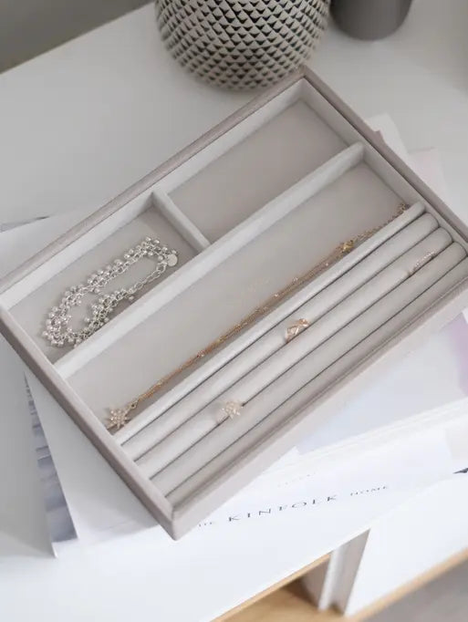 Stackers Taupe Classic Ring And Bracelet Layer