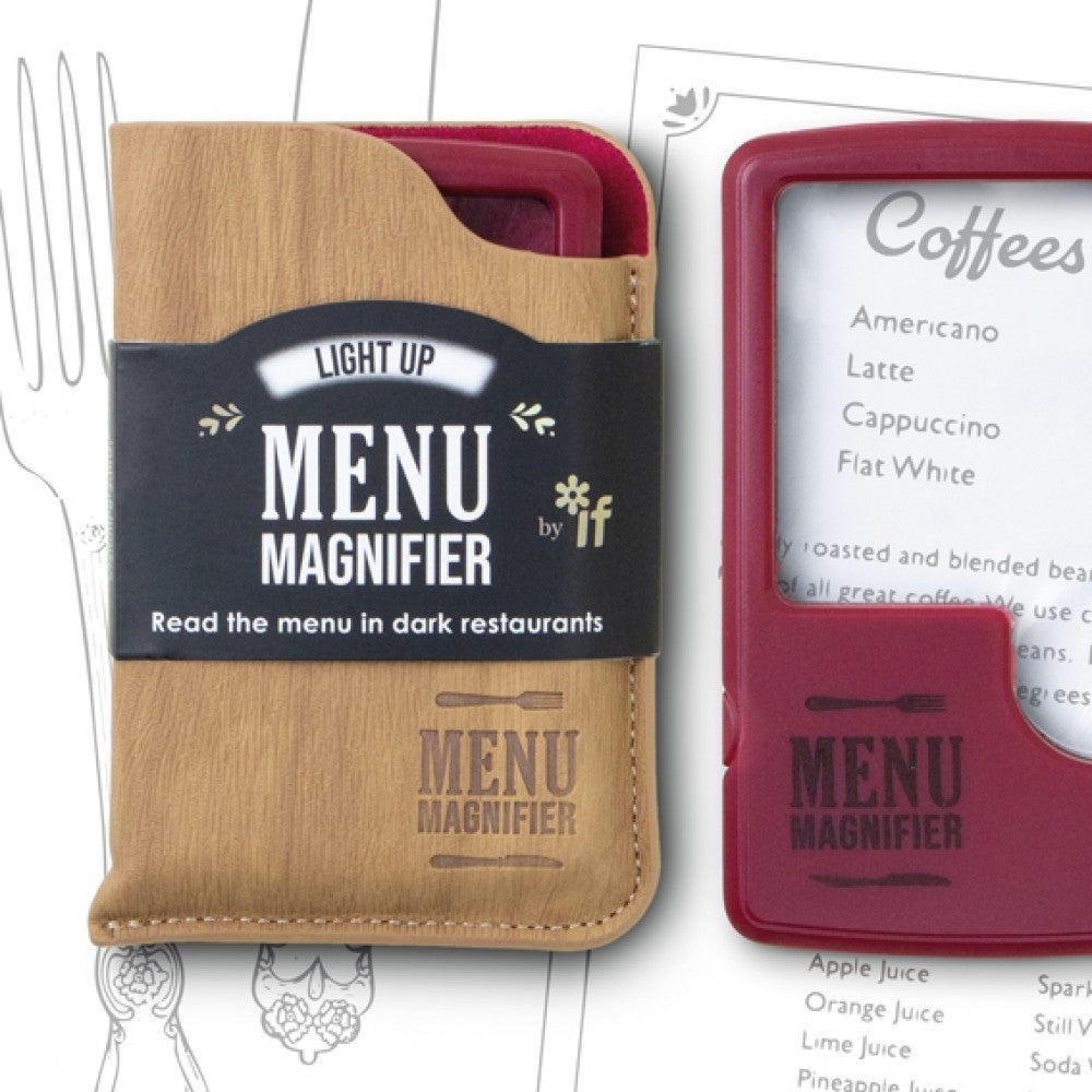 If Light Up Menu Magnifier Wine