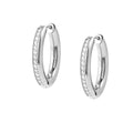AFFINITY earrings, steel,cz Steel 028607/001