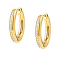 AFFINITY earrings,steel, cz Yellow Gold 028607/012