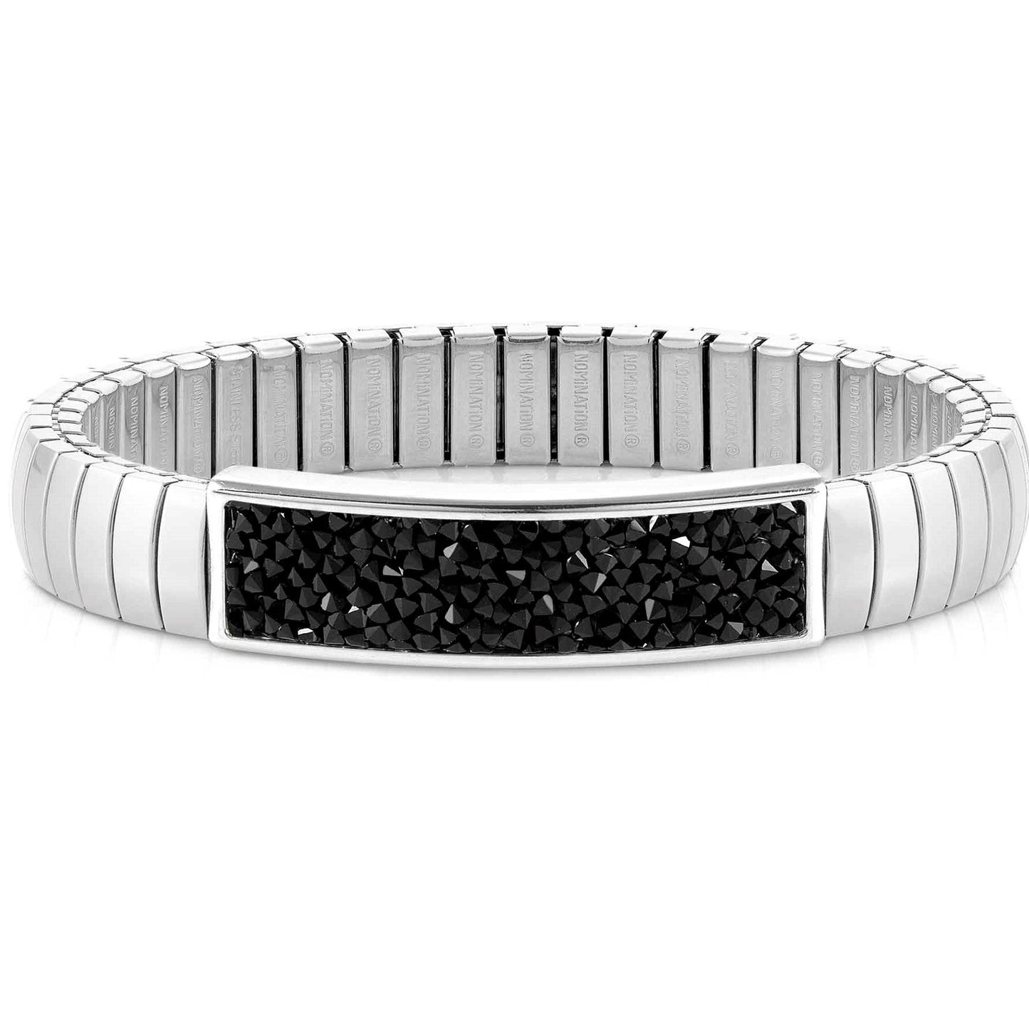 XTE MEDIUM bracelets,steel & Crystal Rock Black 043221/011