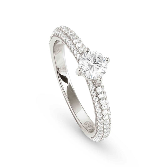 AUREA ring  925 silver,CZ, White Size 11 145700/010/004