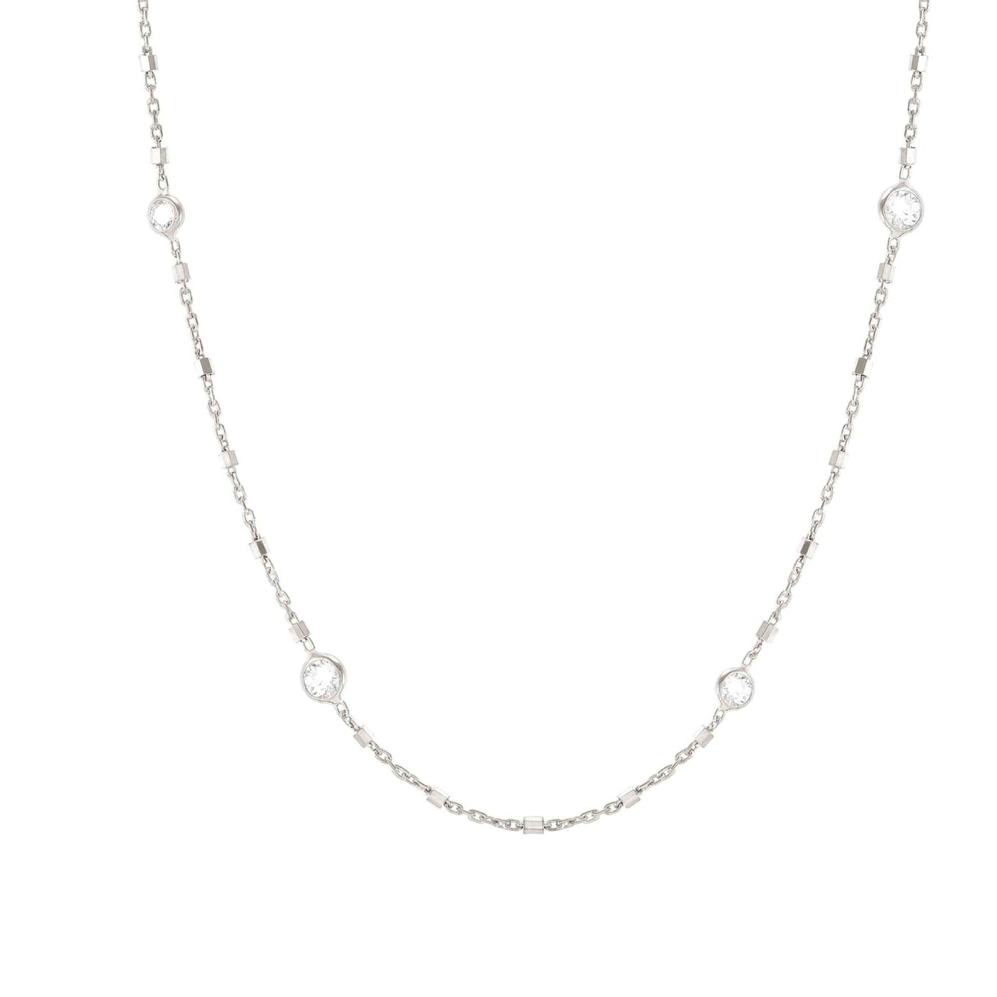 BELLA series ed, DETAILS, 925 silver,CZ,Mixed Chain NL 146686/034