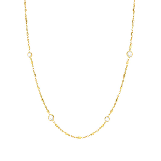 BELLA series ed,DETAILS,925 silver,CZ,GOLD ,Mixed Chain 146687/034