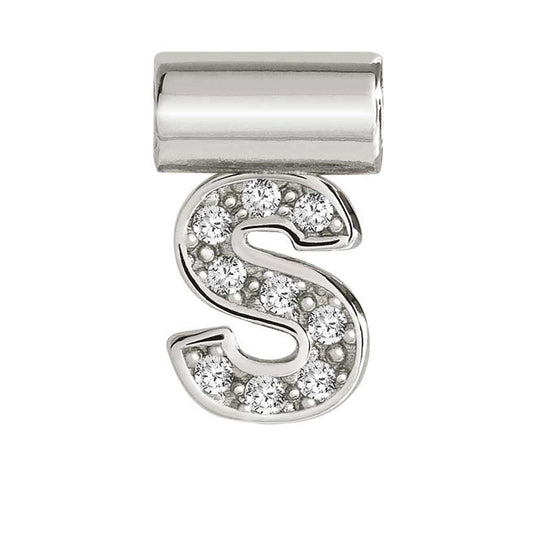 147115/019 SeiMia Letter S 925 Silver + CZ
