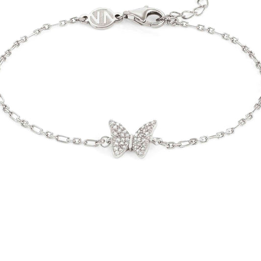 Sweetrock Bracelet ed. Nature 925 Silver, CZ, Silver Butterfly 148037/040