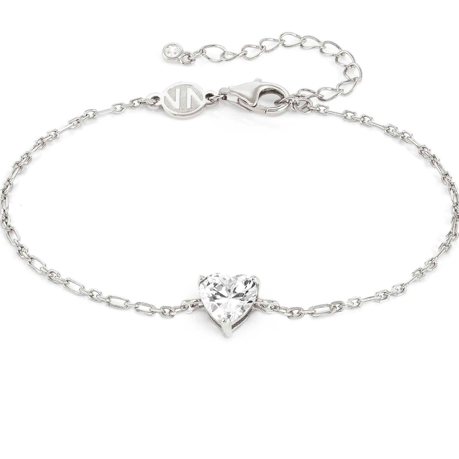 SWEETROCK bracelet ed. SPARKLING LOVE, 925 silver,CZ, Silver